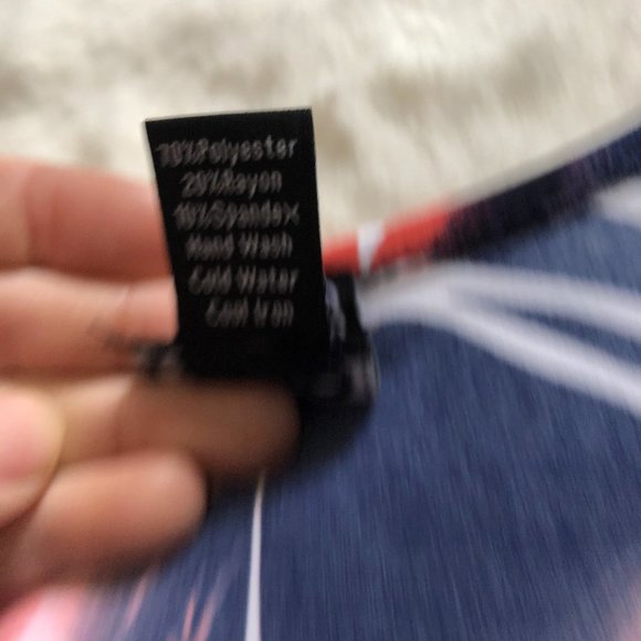 Clara sun woo abstract pattern blouse top 3/4 sleeve size small - Picture 5 of 8